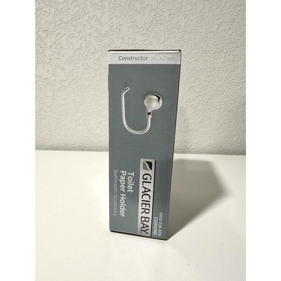 Glacier Bay Silver Toilet Paper Holder NEW - Picture 3 of 8